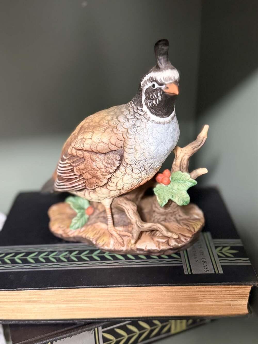 Homco Masterpiece Porcelain Quail Bird Figurine 1981